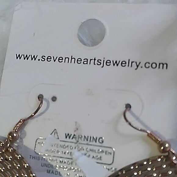 retro disco blue sparkle earrings - Picture 5 of 9